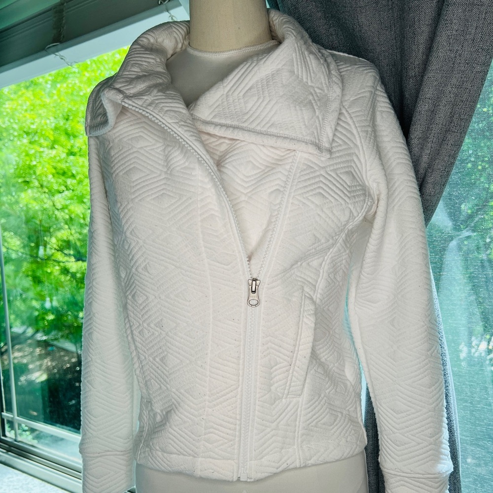 White Quilted Women's Jacket